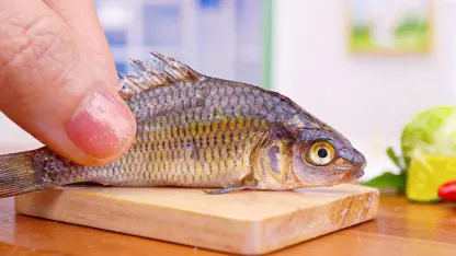 ترفند آشپزی مینیاتوری - طرز تهیه ماهی