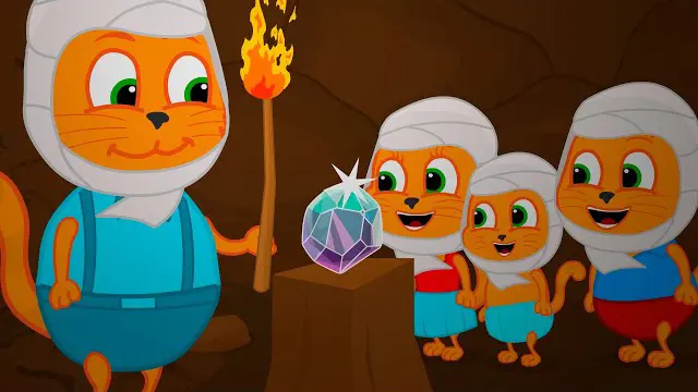 گربه این داستان غار با الماس