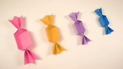اموزش اوریگامی ساخت جعبه شکلات با کاغذ های رنگی