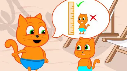 کارتون خانواده گربه این داستان - کودکان مجاز به شنا کردن