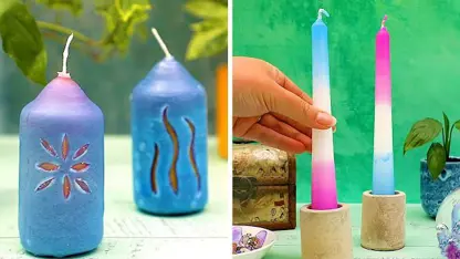 ترفند کاردستی ساخت شمع زیبا در یک نگاه