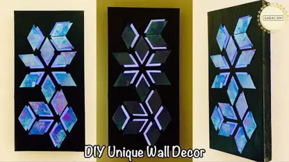 ساخت دکوری زیبا برای دیوار منزل در یک ویدیو!