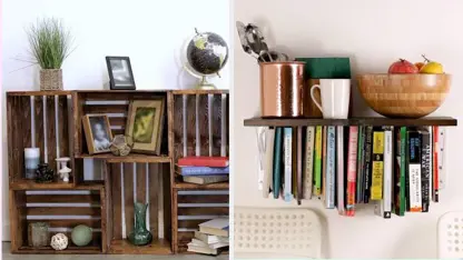 ترفندهای آسان ساختن قفسه کتاب در خانه