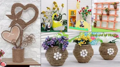 7 ایده متنوع ساخت گلدان های زیبا در یک ویدیو