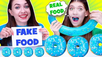 کلیپ فود اسمر لیلی بو - چالش غذاهای فیک و واقعی