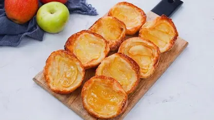 آموزش آشپزی - تهیه مینی تارت سیب در یک ویدیو