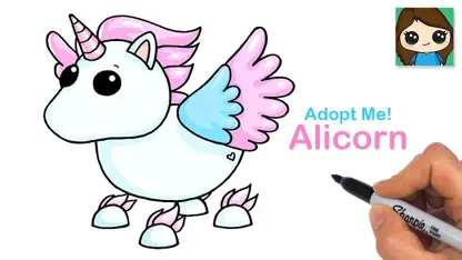 آموزش نقاشی به کودکان - یک alicorn در یک نگاه