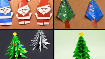 اموزش اوریگامی ساخت وسایل تزیینی کریسمس در چند دقیقه