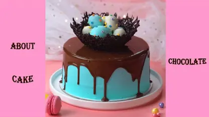 طرز تهیه کیک شکلاتی آبی زیبا در یک نگاه