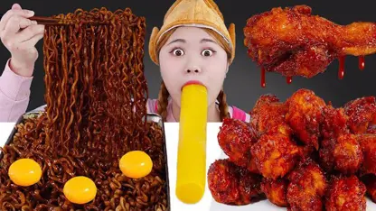 چالش اسمر فود هیو - نودل سیاه و مرغ سوخاری