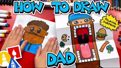 آموزش نقاشی به کودکان - یک عروسک بابا با رنگ آمیزی