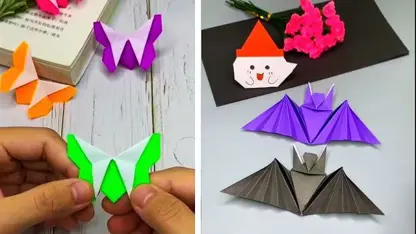 ایده های اسان اوریگامی با کاغذ رنگی برای سرگرم شدن