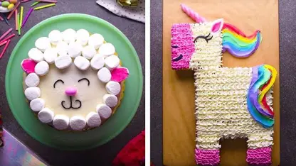 اموزش ویدیویی 10 ایده زیبا و دیدنی برای تزیین کیک و دسر