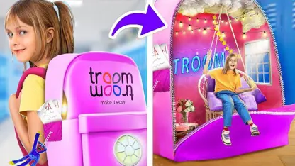 ترفند تروم تروم - اتاق مخفی در کیف مدرسه! برای سرگرمی