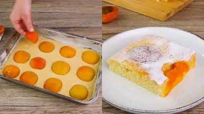 طرز تهیه کیک زردآلو در خانه با روشی آسان