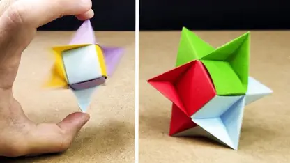 آموزش اوریگامی - ستاره چند ضلعی در یک ویدیو