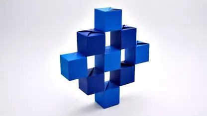 اموزش تکنیک های اوریگامی برای ساخت مکعب های متحرک