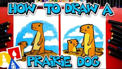 آموزش نقاشی به کودکان - ترسیم یک سگ دشتی با رنگ آمیزی