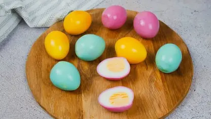 آموزش آشپزی - تخم مرغ های رنگارنگ در یک نگاه