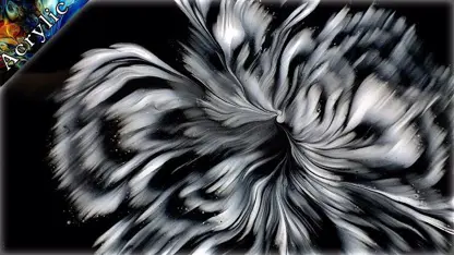 آموزش نقاشی برای مبتدیان - گل مسحور کننده سیاه و سفید