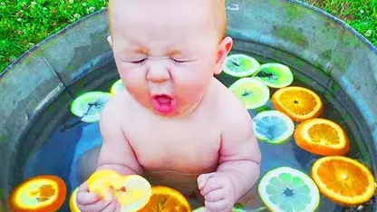 عکس العمل کودکان به خوردن لیمو ترش در چند دقیقه