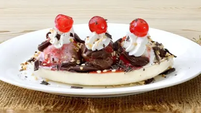 آموزش آشپزی - طرز تهیه اسپلیت موز در یک نگاه