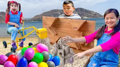سرگرمی های کودکانه - بازی در ساحل با دوستان