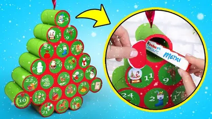 کاردستی ساخت تقویم جشن کریسمس برای سرگرمی