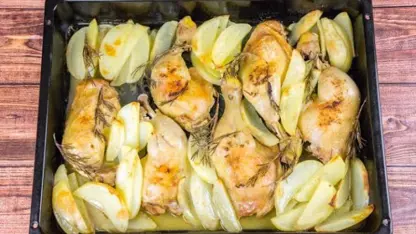 طرز تهیه خوراک مرغ و سیب زمینی برای یک شام خوشمزه