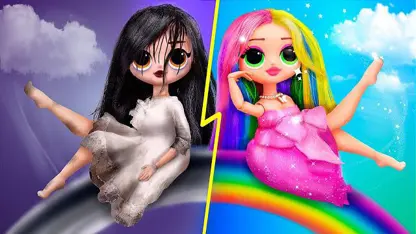 ایده کاردستی برای عروسک - تاریک در مقابل رنگین کمان