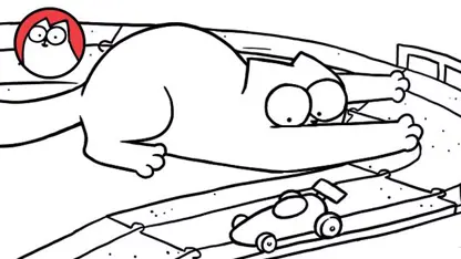 کارتون گربه سایمون این داستان "ماشین سریع"