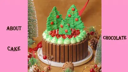آموزش کامل کیک کریسمس شکلاتی در یک نگاه