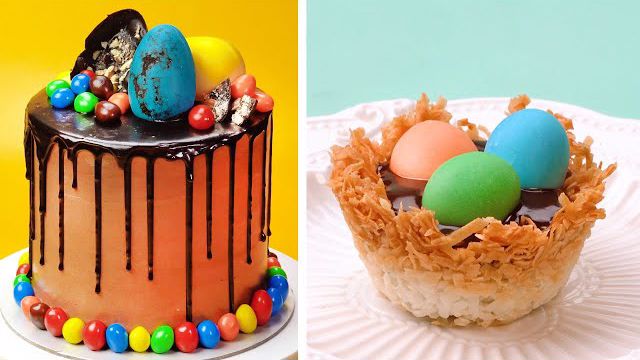 ایده‌های تزیین کیک خامه ای با تخم مرغ در یک نگاه