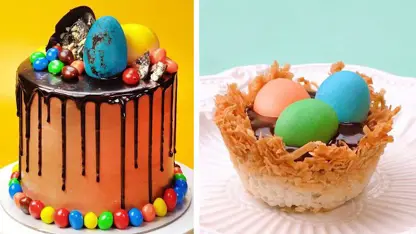 ایده های تزیین کیک خامه ای با تخم مرغ در یک نگاه