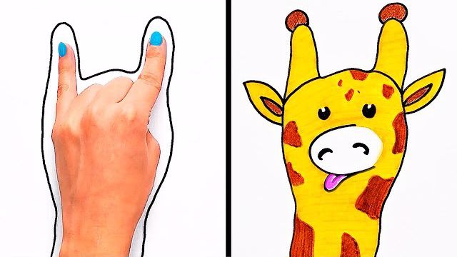 21 روش کشیدن نقاشی با دست برای کودکان