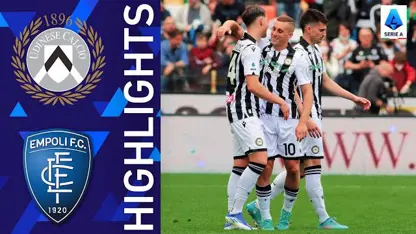 خلاصه بازی اودینزه 4-1 امپولی در لیگ سری آ ایتالیا 2021/22