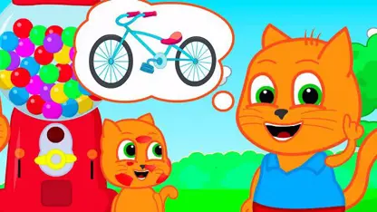 کارتون خانواده گربه با داستان - دوچرخه سواری