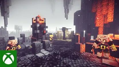 لانچ تریلر بازی minecraft dungeons: flames of the nether