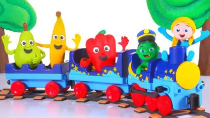 کارتون خمیری با داستان - قطار میوه ها و سبزیجات