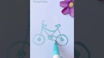 آموزش نقاشی برای مبتدیان - چگونه یک دوچرخه بکشیم