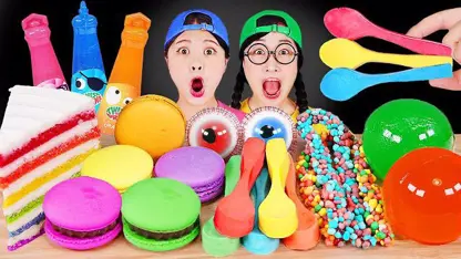 فود اسمر دونا و دوستش - کرپ کیک های رنگین کمانی