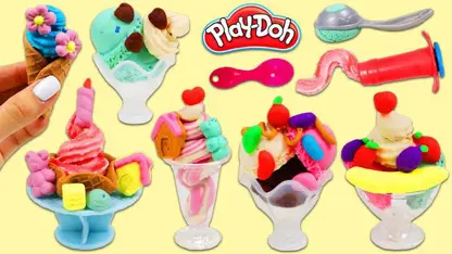 آموزش خمیر بازی - بستنی های خوشمزه برای کودکان