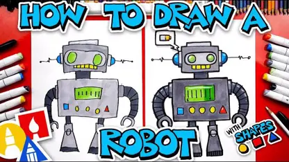 آموزش نقاشی به کودکان - ربات برای سرگرمی