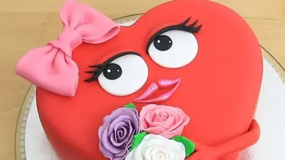 طرز تهیه کیک قلب قرمز مخصوص ولنتاین در چند دقیقه