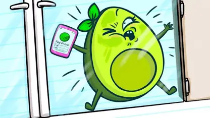 کارتون avocado couple این داستان "گوشی موبایل"