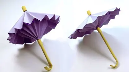 آموزش اوریگامی ساخت چتر در چند دقیقه