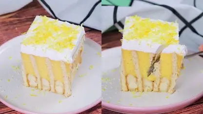 طرز تهیه کیک لیمویی بدون نیاز به پخت دسری برای مهمان ها