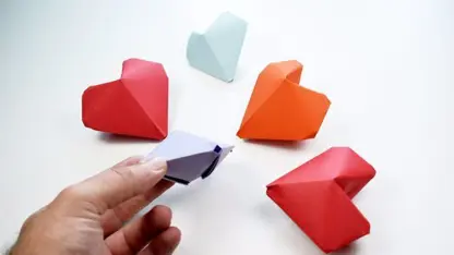 آموزش اوریگامی ساخت قلب برای ولنتاین در چند دقیقه