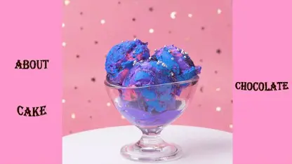بستنی کهکشان خوشمزه برای مهمانی
