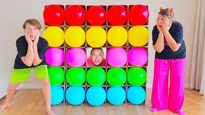 آدریانا شو جدید این داستان - چالش مکعب پنج رنگ بالن